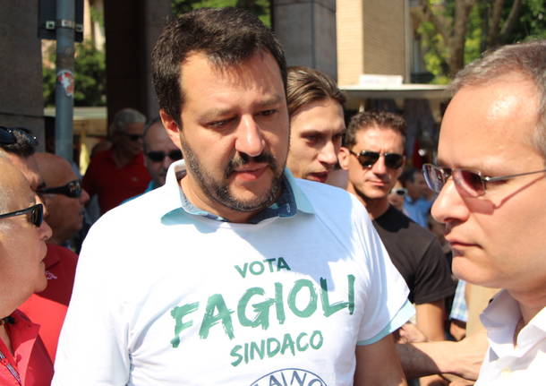 Matteo Salvini a Saronno per Alessandro Fagioli