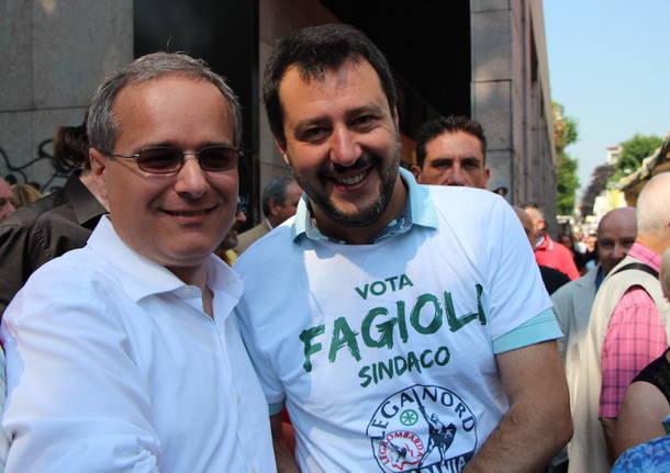 Matteo Salvini a Saronno per Alessandro Fagioli