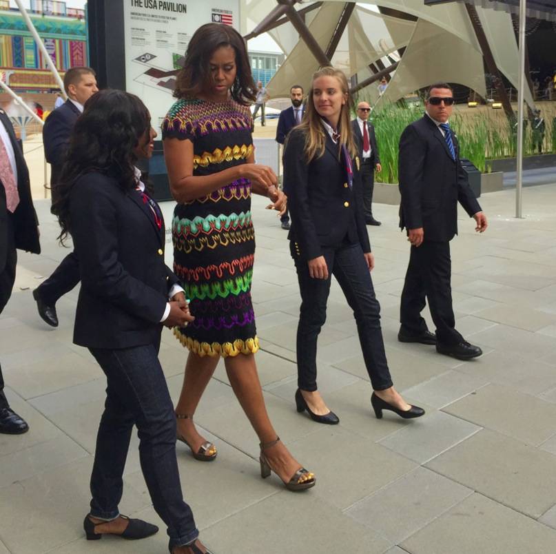Michelle Obama a Expo in Missoni