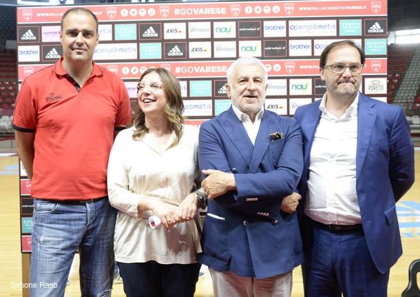 presentazione bruno arrigoni paolo moretti basket openjobmetis pallacanestro vareseb