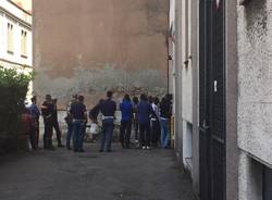 Protesta profughi via dei Mille