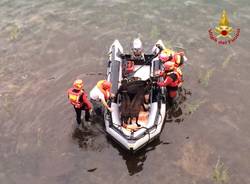 capre salvataggio saf vigili del fuoco lago delio