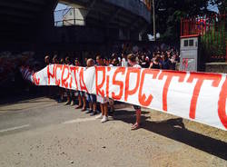 corteo protesta tifosi varese 1910 