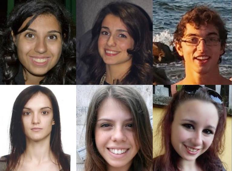 I diplomati del Crespi 2015 : Francesca Cerutti, Alessandra Ielo, Alessandro Cozzi, Marta Puricelli, Giulia De Luca, Martina Vanetti