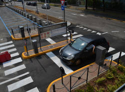 Il parcheggio dell'ospedale di Busto