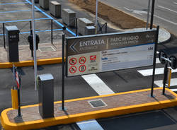 Il parcheggio dell'ospedale di Busto