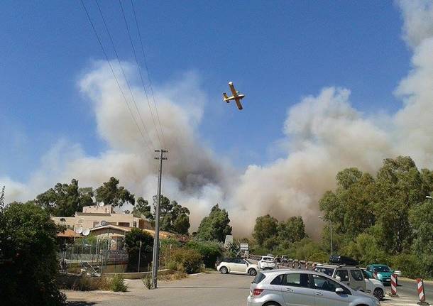 incendio sardegna san teodoro olbia gallura