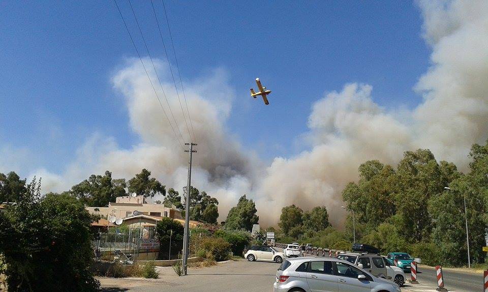 incendio sardegna san teodoro olbia gallura