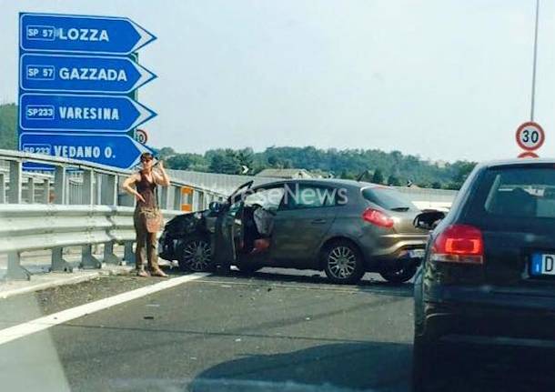 incidente lozza pedemontana 1 luglio 2015