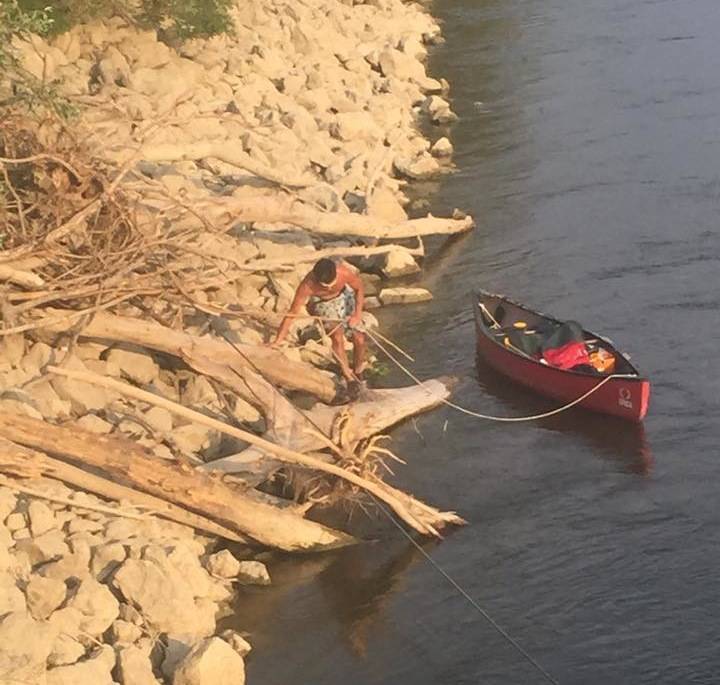la canoa rossa po