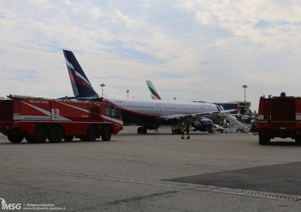 Allarme sulla pista di Malpensa