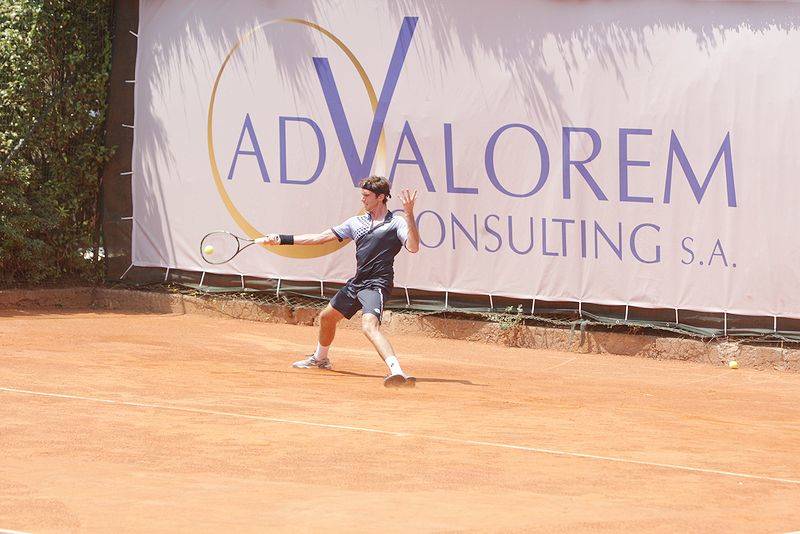 match tra Marcora e Maiga al futures di tennis di Busto