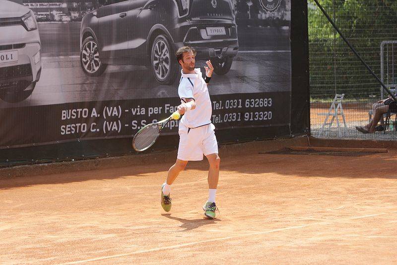 match tra Marcora e Maiga al futures di tennis di Busto