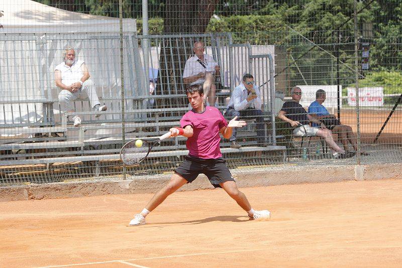 match tra Marcora e Maiga al futures di tennis di Busto