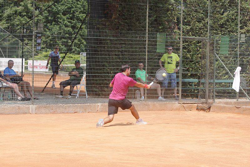 match tra Marcora e Maiga al futures di tennis di Busto