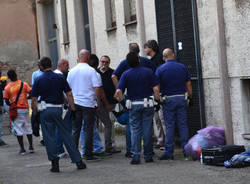 Protesta profughi Busto Arsizio 6 -7-2015