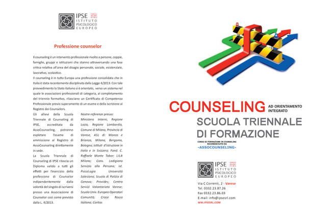 Scuola di formazione triennale in Counseling ad orientamento integrato
