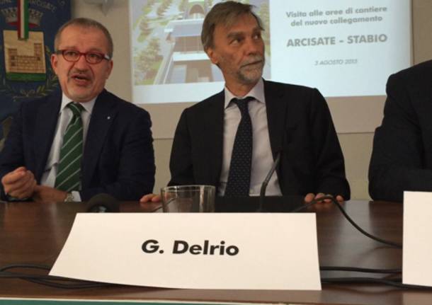 Delrio sui cantieri dell'Arcisate Stabio