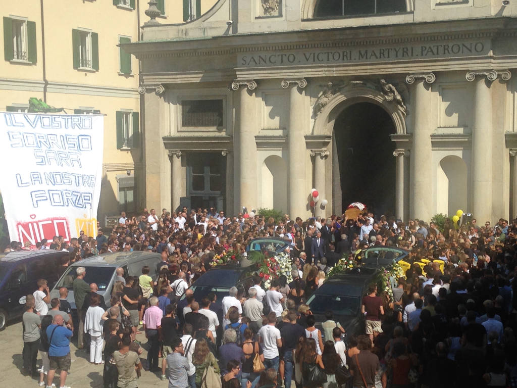 I funerali di Marco e Nicolò