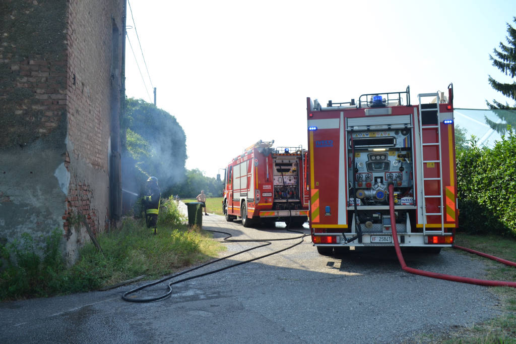 Incendio alla Cascina Burattana