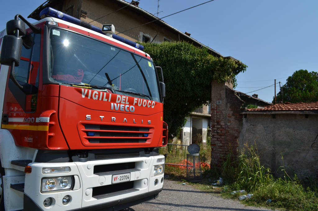 Incendio alla Cascina Burattana