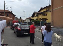 incendio garage autovettura cavaria 