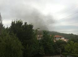 incendio garage autovettura cavaria 