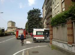 Incendio in via Ferraris a Gallarate