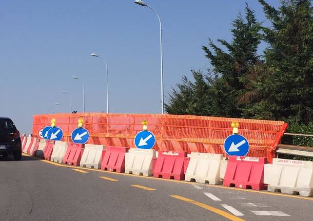 Lavori sul ponte della Mornera