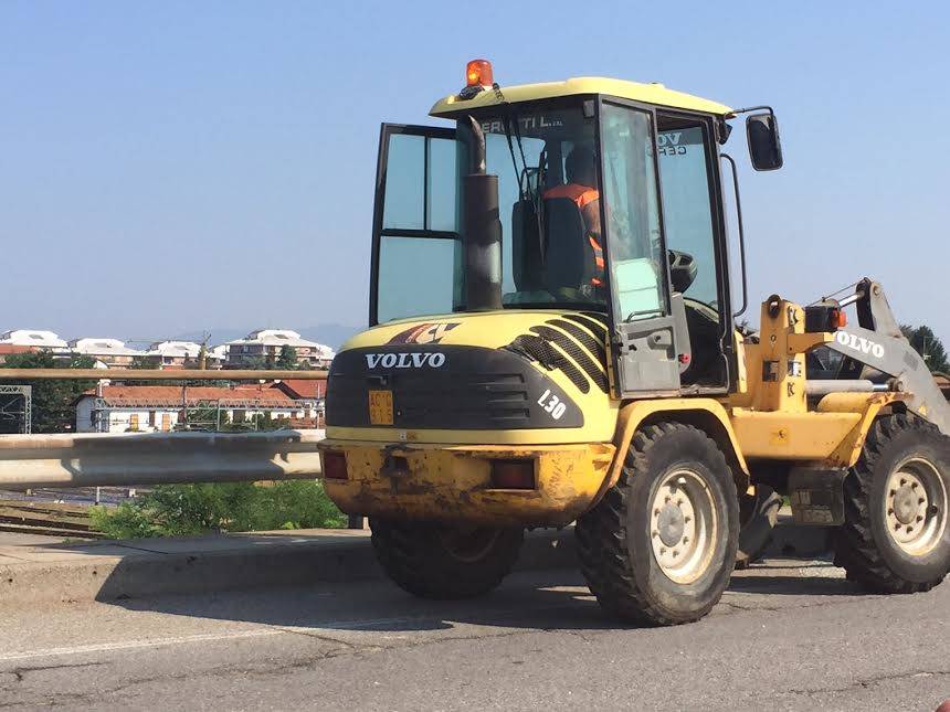 Lavori sul ponte della Mornera