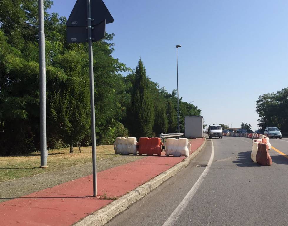 Lavori sul ponte della Mornera