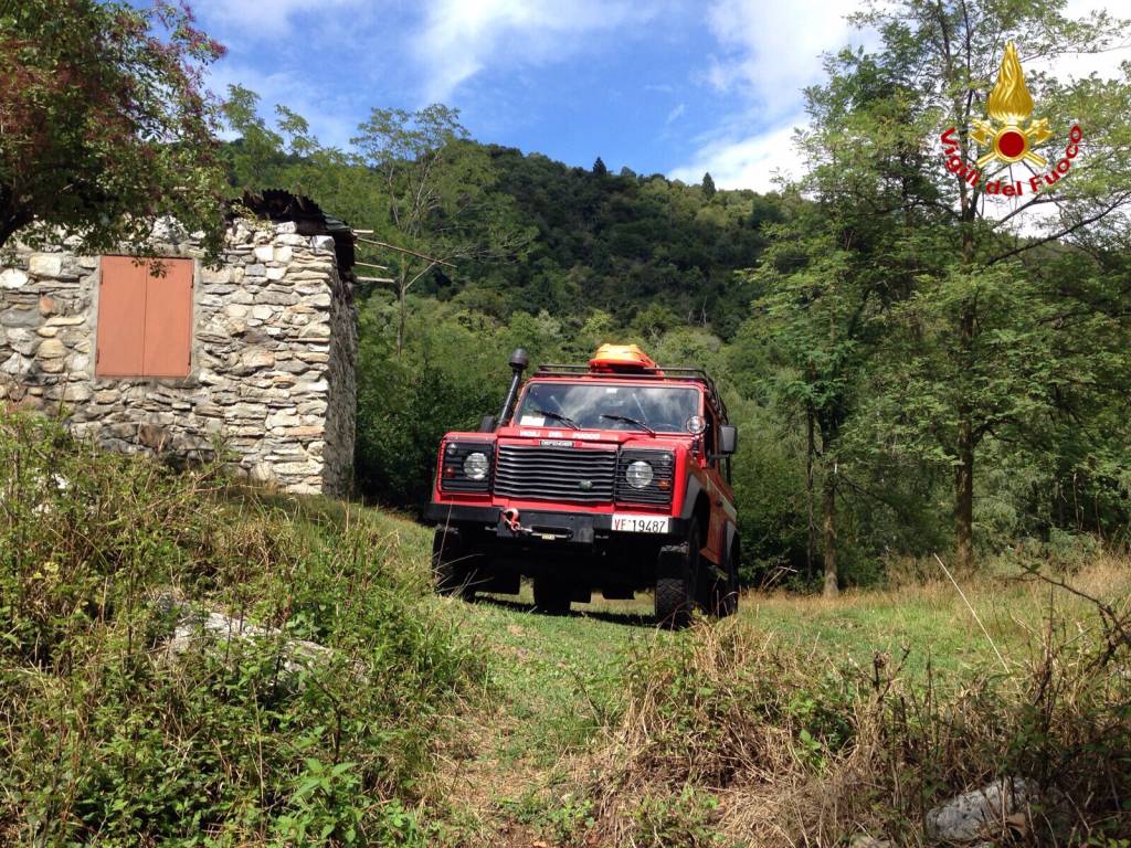 ricerca persona vigili del fuoco