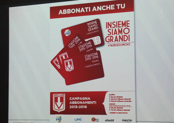 varese calcio presentazione