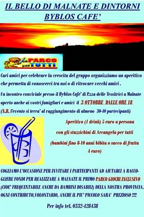 Aperi-gruppo - evento per festeggiare il gruppo facebook \"\" il bello di Malnate e dintorni \"\"