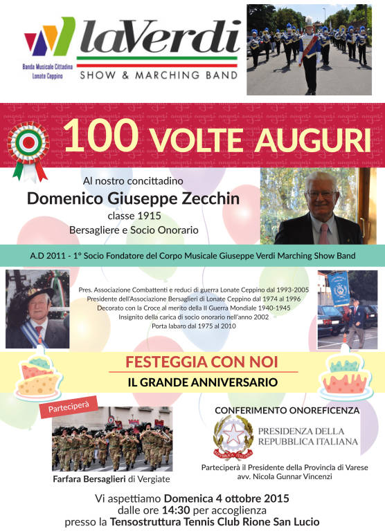100 VOLTE AUGURI