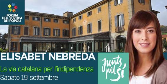 elisabet nobreda forum dell'europa dei popoli villa porro pirelli
