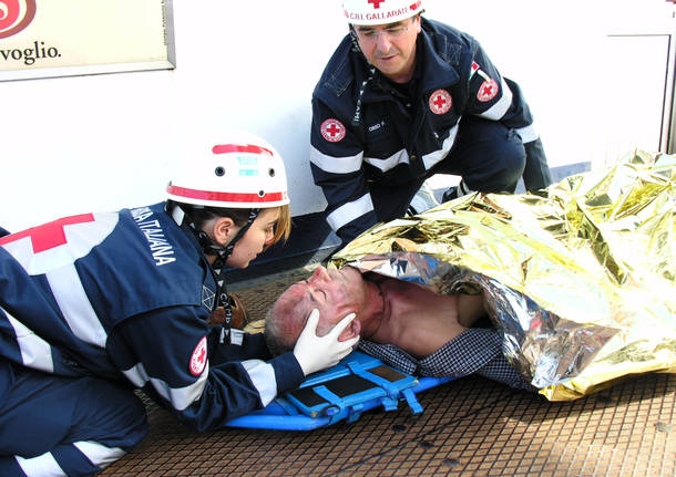 Laveno, l’esercitazione della protezione civile