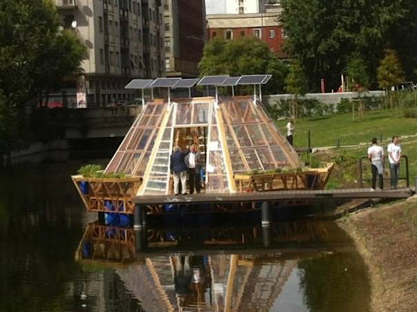 jellyfish zattera idroponica orto darsena