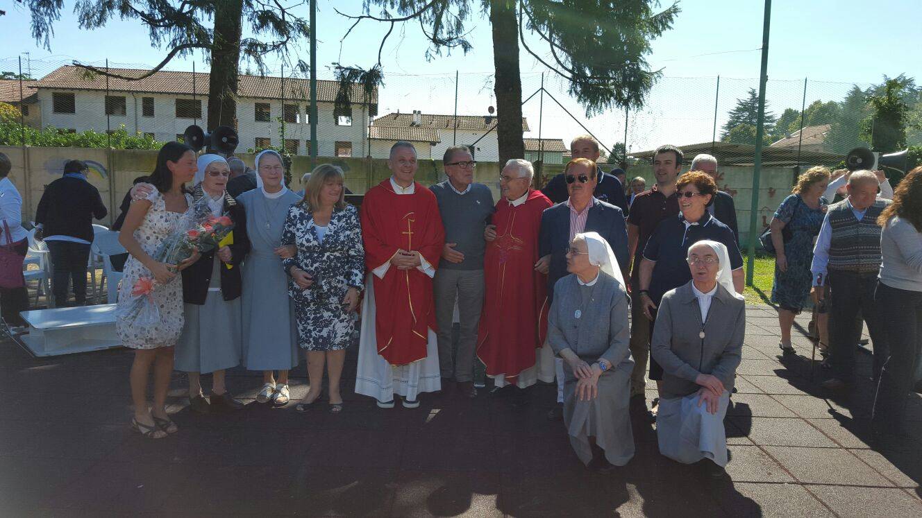 La festa per i 110 anni dell'asilo di Abbiate