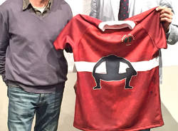 La nuova maglia d'artista del Rugby Varese