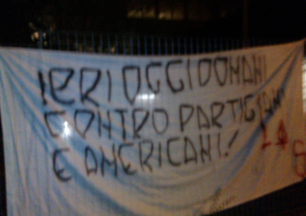 striscione partigiani