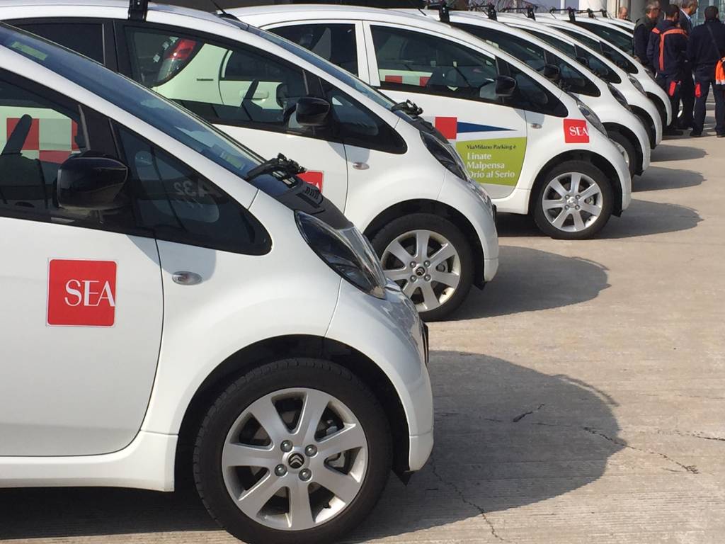 Auto elettriche a Malpensa