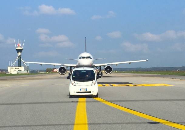 Le auto elettriche a Malpensa