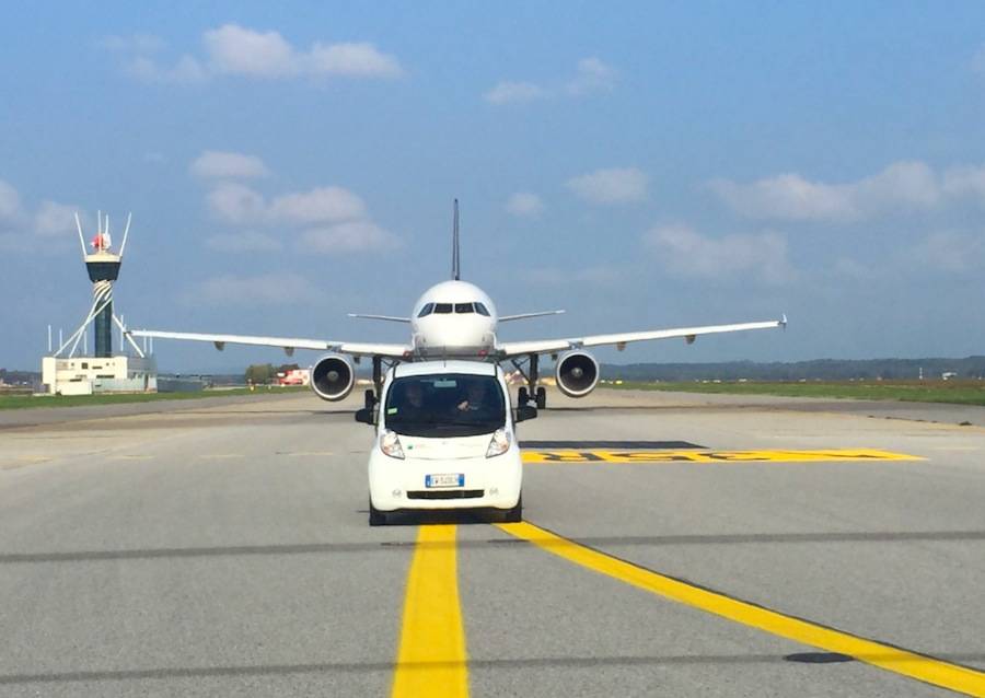 Auto elettriche a Malpensa