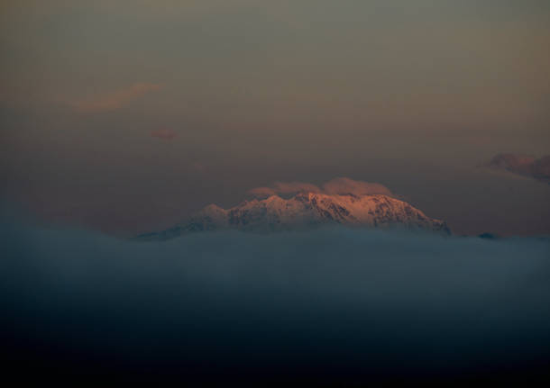 Il monte Rosa all’alba del 5 Ottobre