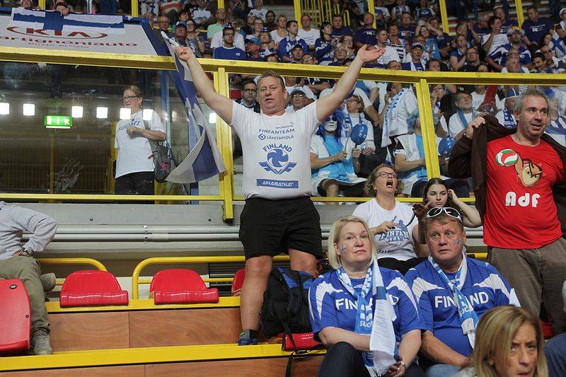 Eurovolley tifosi finlandia russia