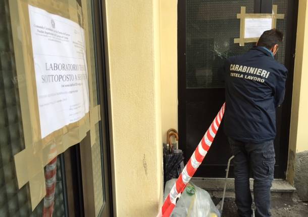 laboratorio tessile clandestino carabinieri lavoro