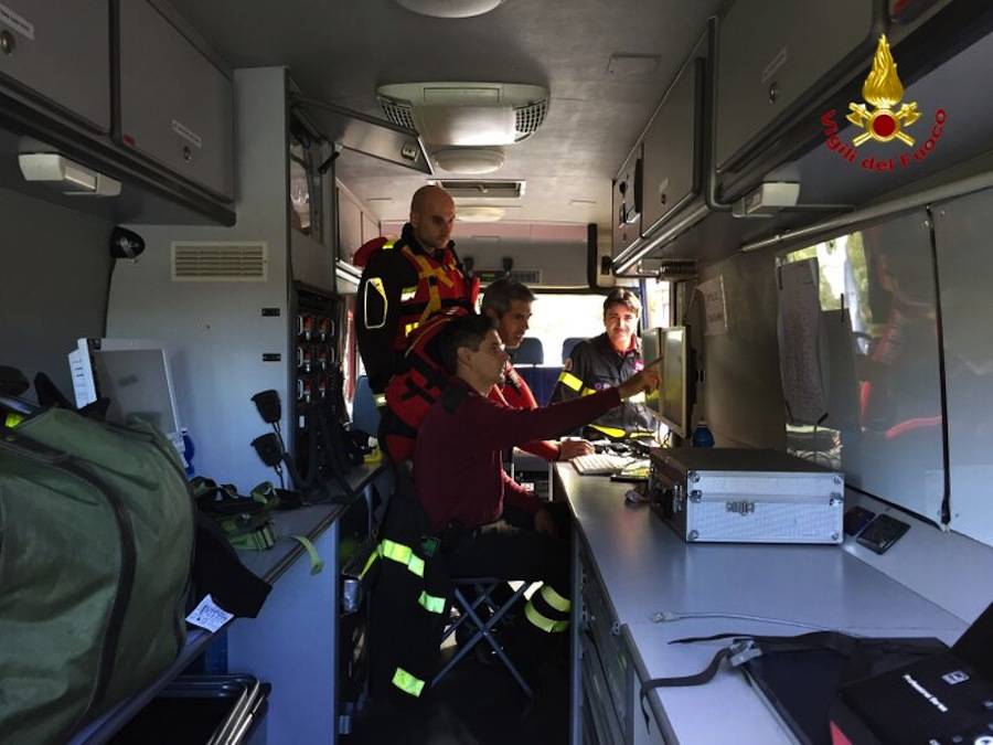 vigili del fuoco brusimpiano campo ricerca persona scomparsa