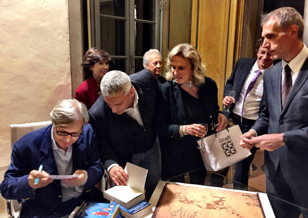 La visita di Sgarbi a villa Castellani