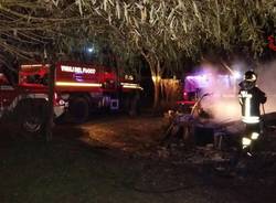 Incendio cascinali Via Novellina